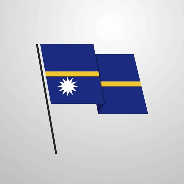 Nauru Vlag Pictogram Vectorillustratie — Stockvector
