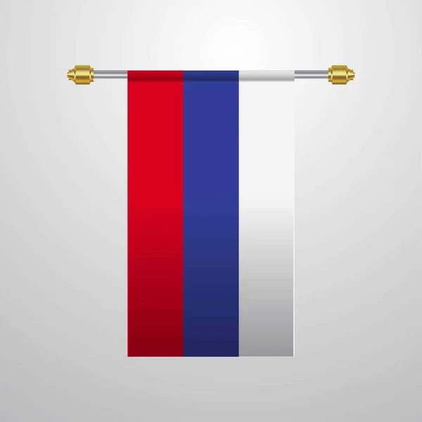 Russie Pendaison Drapeau Illustration Vectorielle — Image vectorielle