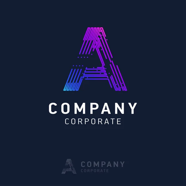 Design Logotipo Empresa Com Vetor Cartão Visita — Vetor de Stock