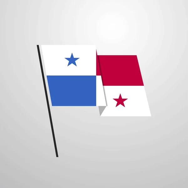 Panama Flag Icon Vektor Illustration — Stockvektor