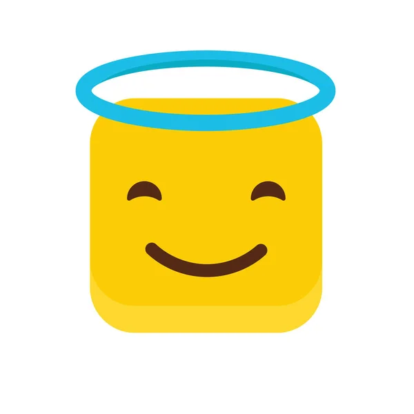 Smile Emoji Icône Vecteur — Image vectorielle
