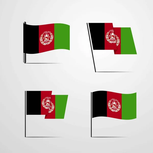 Afghanistan Flag Icon Vector Illustration — Stock Vector