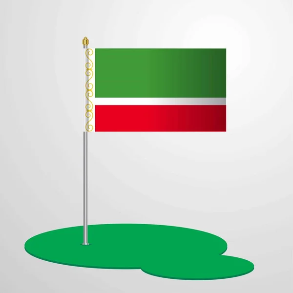 Флагшток Чеченской Республики — стоковый вектор