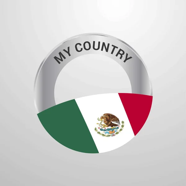 Mexico My Country Flag badge