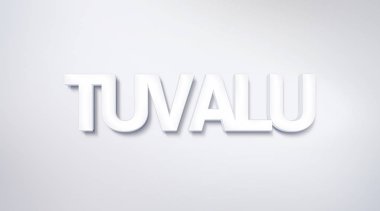 Tuvalu, metin tasarım. hat. Tipografi poster. Duvar kağıdı arka plan olarak kullanılabilir