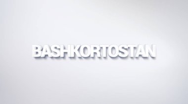 Başkurdistan, metin tasarım. hat. Tipografi poster. Duvar kağıdı arka plan olarak kullanılabilir