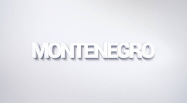 Karadağ, metin tasarım. hat. Tipografi poster. Duvar kağıdı arka plan olarak kullanılabilir