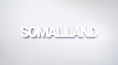 Somaliland, metin tasarım. hat. Tipografi poster. Duvar kağıdı arka plan olarak kullanılabilir