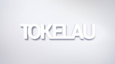 Tokelau, metin tasarım. hat. Tipografi poster. Duvar kağıdı arka plan olarak kullanılabilir