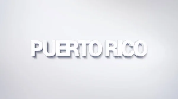 Puerto Rico Diseño Texto Caligrafía Cartel Tipografía Utilizable Como Fondo —  Fotos de Stock