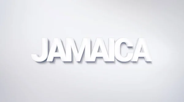 Jamaica Textgestaltung Kalligraphie Typografie Plakat Als Hintergrundbild Verwendbar — Stockfoto