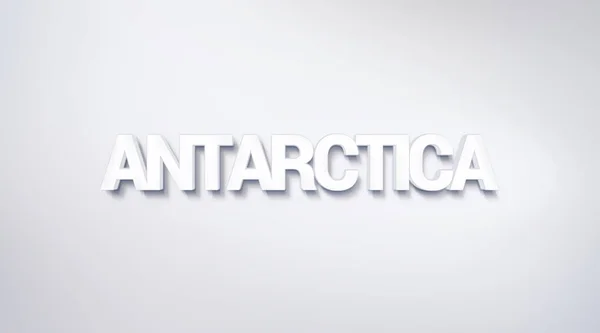 Antarctica Text Design Calligraphy Typography Poster Usable Wallpaper Background — Stockfoto