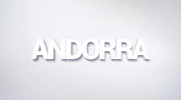 Andorra Diseño Texto Caligrafía Cartel Tipografía Utilizable Como Fondo Pantalla — Foto de Stock