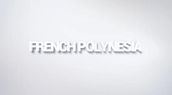 Polinesia Francesa Diseño Texto Caligrafía Cartel Tipografía Utilizable Como Fondo — Foto de Stock