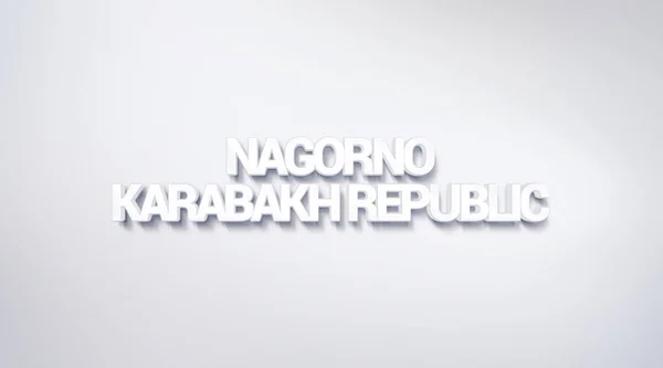 Nagorno Karabakh Republic Desain Teks Kaligrafi Poster Tipografi Dapat Digunakan — Stok Foto