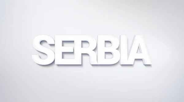 Сербія Текст Дизайн Каліграфія Типографіка Плакат Придатних Шпалери Фону — стокове фото