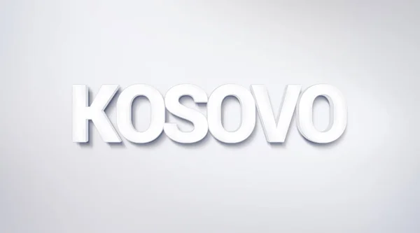 Kosovo Conception Texte Calligraphie Affiche Typographie Utilisable Comme Fond Écran — Photo