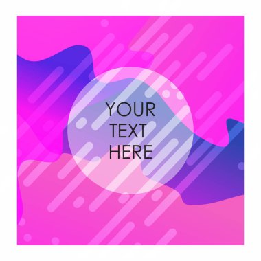 Renkli arka plan ile tipografi tasarlamak vektör