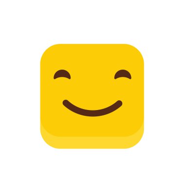 Gülümseme emoji simge vektör