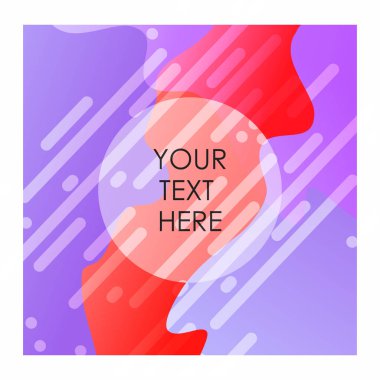 Renkli arka plan ile tipografi tasarlamak vektör