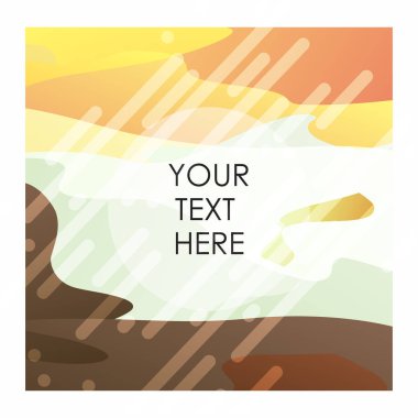 Tipografi vektör ile renkli arka plan