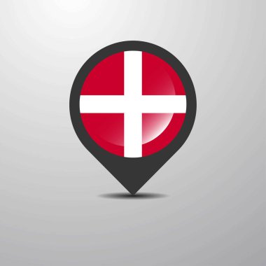 Malta Haritası PIN, vektör çizim egemen askeri sipariş