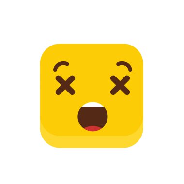 Ölü Emoji simge tasarlamak vektör