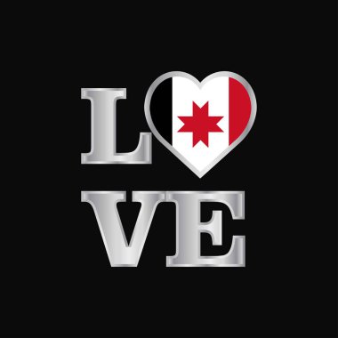 Tipografi vektör yazı güzel bayrak tasarım Udmurtya seviyorum