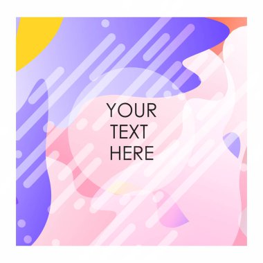 Renkli arka plan ile tipografi tasarlamak vektör