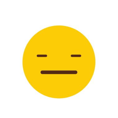 Üzgün emoji simgesi tasarım, renkli vektör çizim