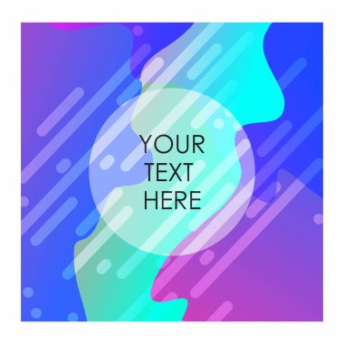 Renkli arka plan ile tipografi tasarlamak vektör