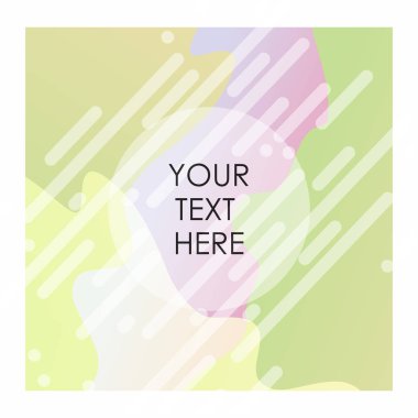 Tipografi vektör ile renkli arka plan