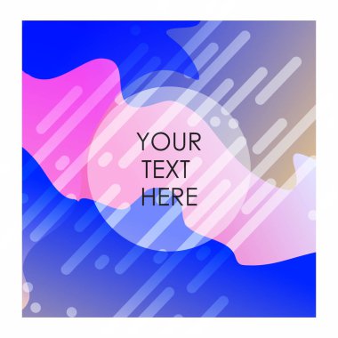 Renkli arka plan ile tipografi tasarlamak vektör