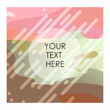 Tipografi vektör ile renkli arka plan