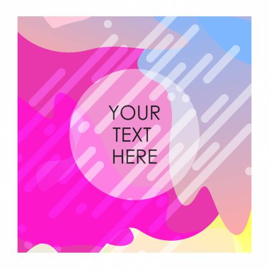 Renkli arka plan ile tipografi tasarlamak vektör