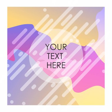 Renkli arka plan ile tipografi tasarlamak vektör