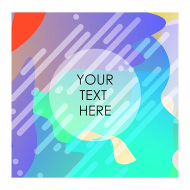 Tipografi vektör ile renkli arka plan