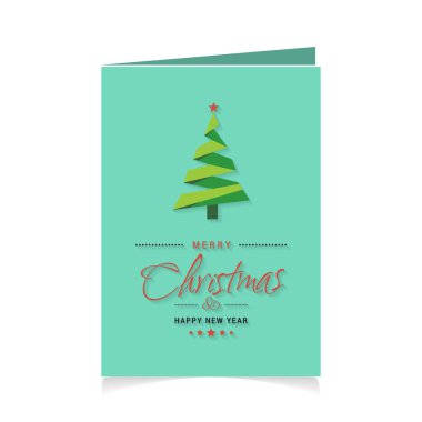 Neşeli Noel Noel ağacı tasarlamak vektör yaratıcı tasarımıyla