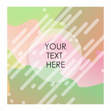 Tipografi vektör ile renkli arka plan