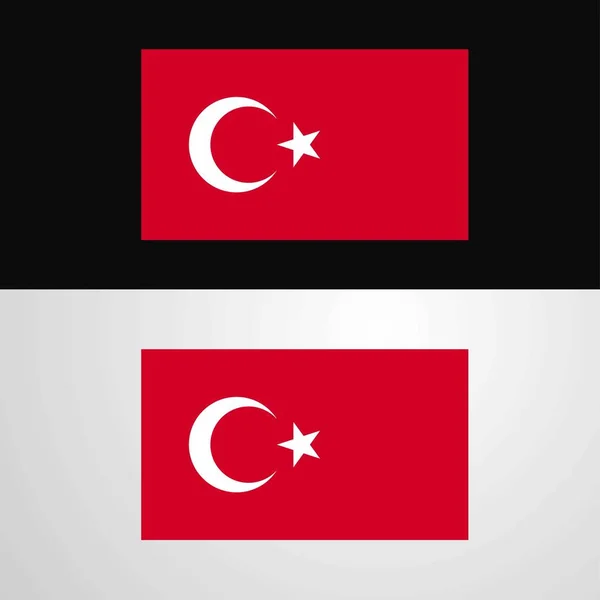 Bandera Turquía Banner Diseño — Vector de stock