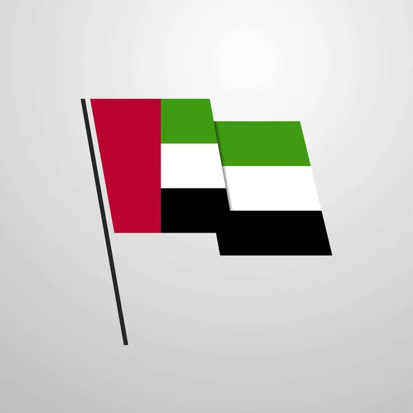 Icono Bandera Los Emiratos Árabes Unidos Vector Ilustración — Vector de stock