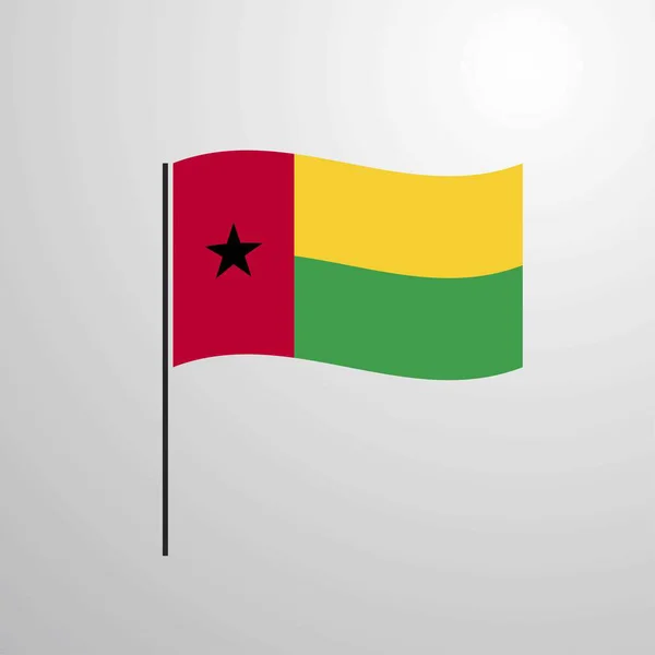 ギニー ギニアビサウ旗 — ストックベクタ