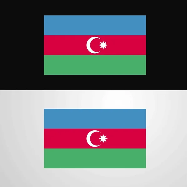 Azerbaiyán Bandera Diseño Banner — Vector de stock
