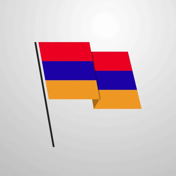 Armenien Flagge Symbol Vektor Illustration — Stockvektor