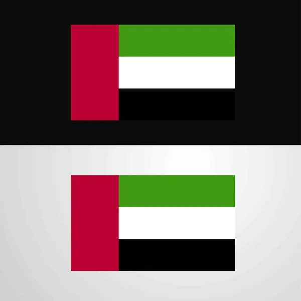 Projekt Banera Bandery Zjednoczone Emiraty Arabskie — Wektor stockowy