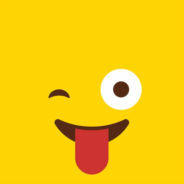Freche Emoji Icon Design Bunte Vektorillustration — Stockvektor