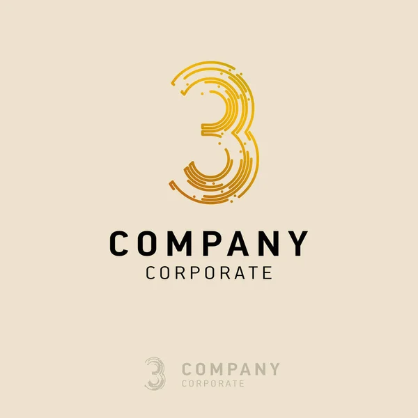 Company Logo Design Vector White Background — Stock Vector