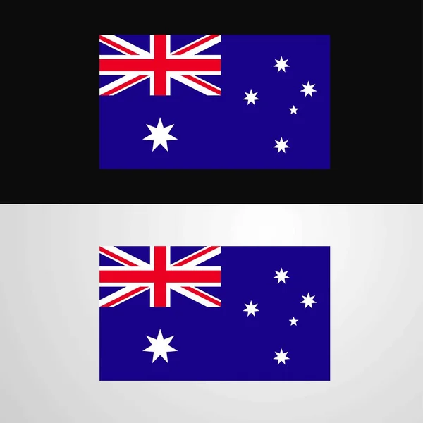 Australien Flaggenbanner Design — Stockvektor