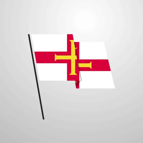 Guernsey Bandera Icono Vector Ilustración — Archivo Imágenes Vectoriales