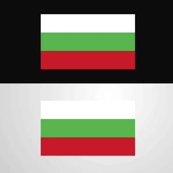 Bulgarie Conception Bannière Drapeau — Image vectorielle